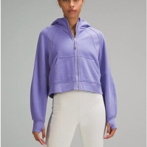 Lululemon Scuba Oversized Full-Zip Hoodie in Dark Lavender jacket pastel purple